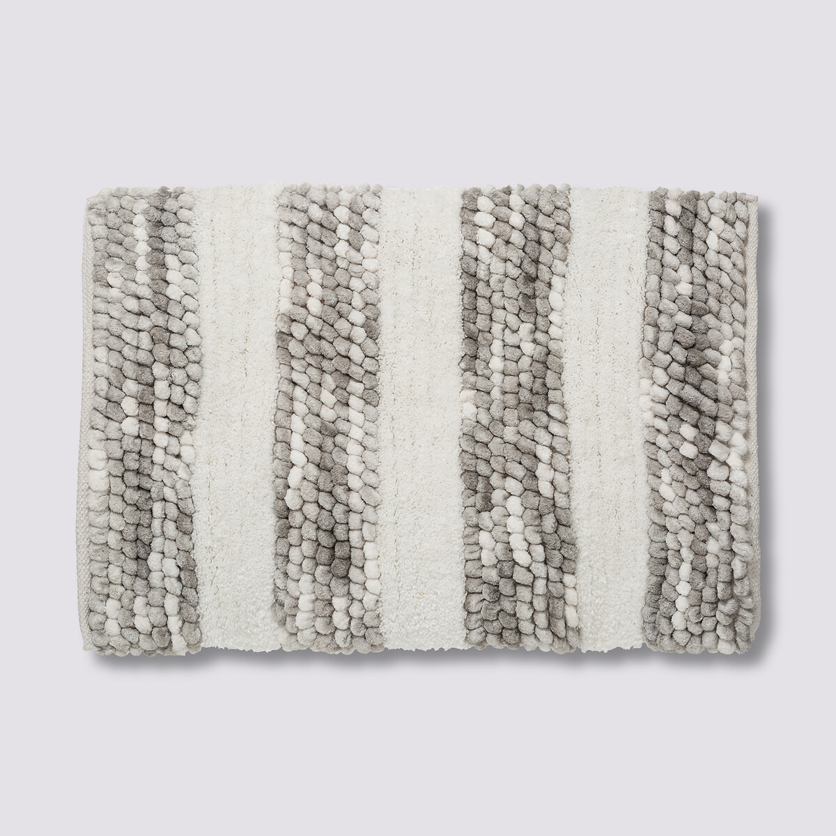 Tapis 50x75 cm, gris, blanc