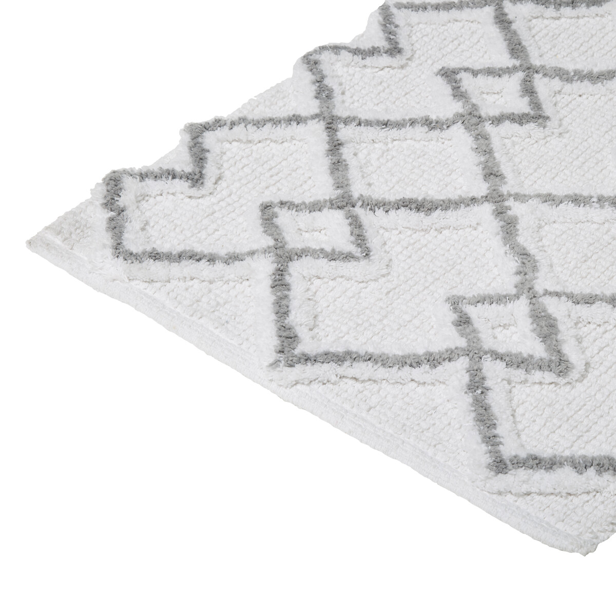 Tapis 50x75 cm, gris et blanc