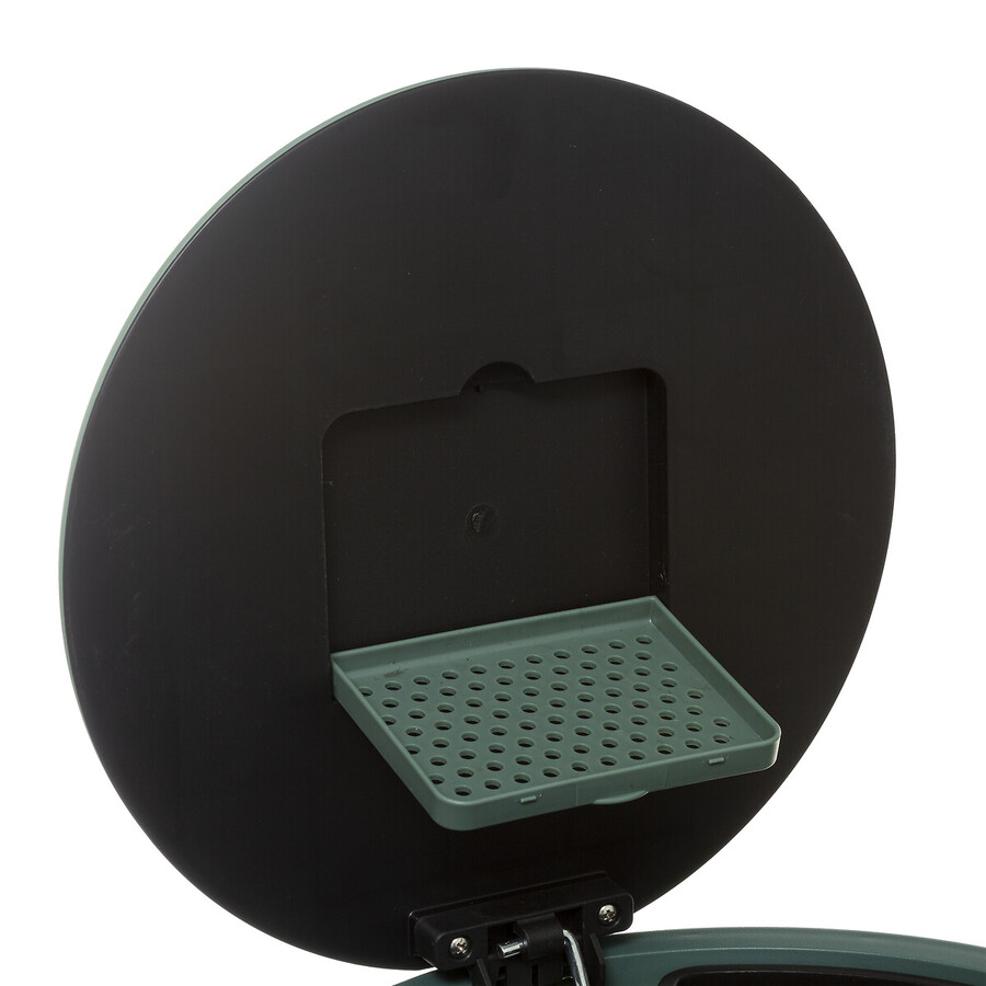 Poubelle ronde en métal 30l, vert Delta