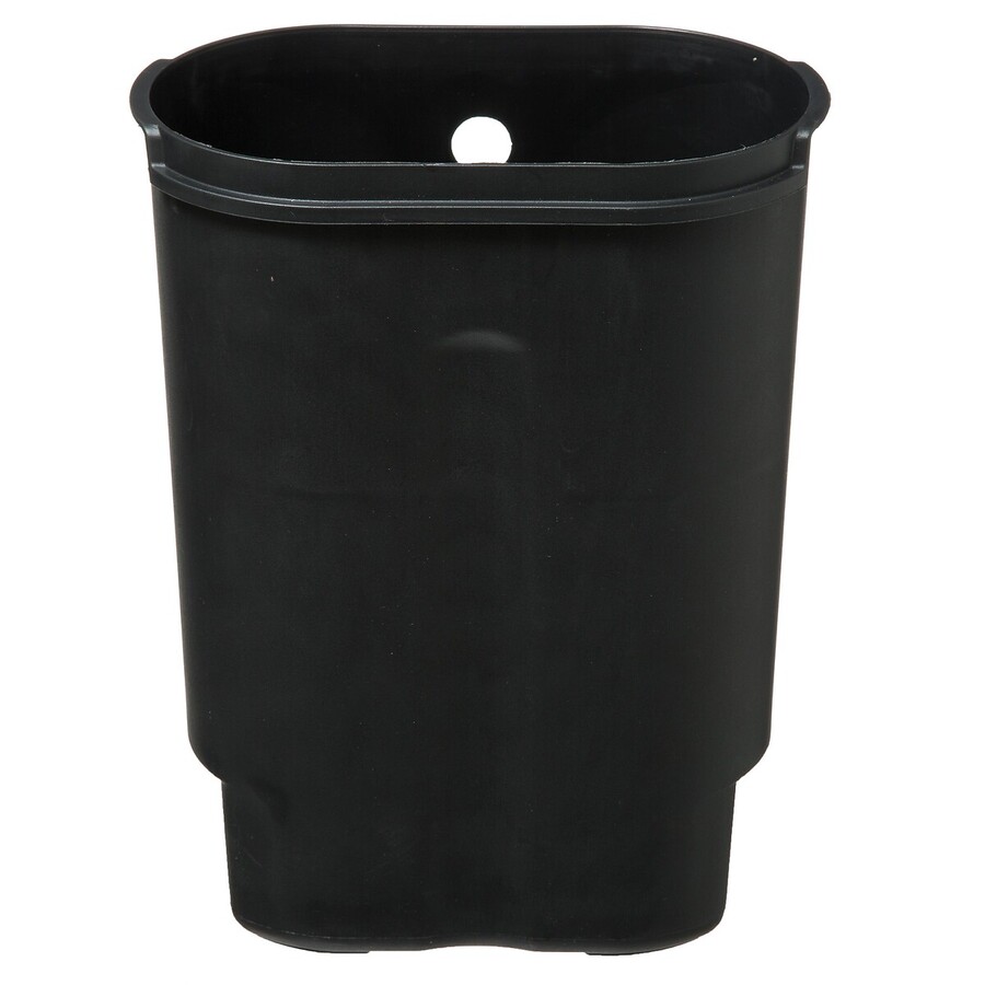 Poubelle soft close métal 6l, noir Siliflex