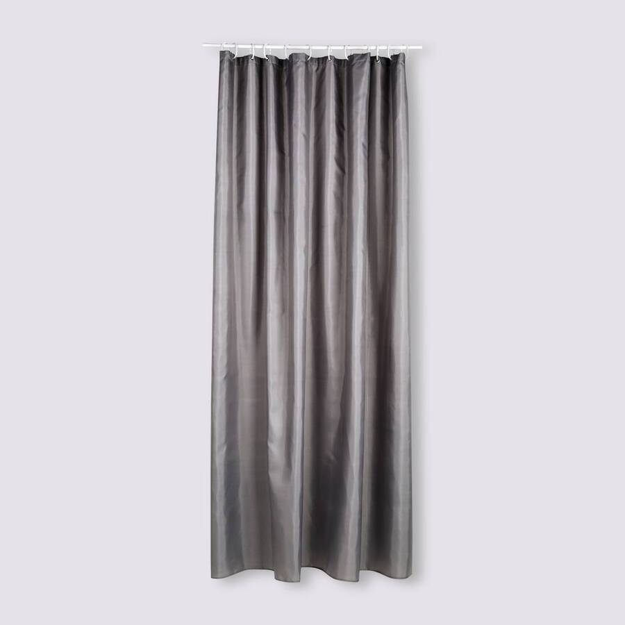 Rideau de douche 180x200cm, gris Colorama