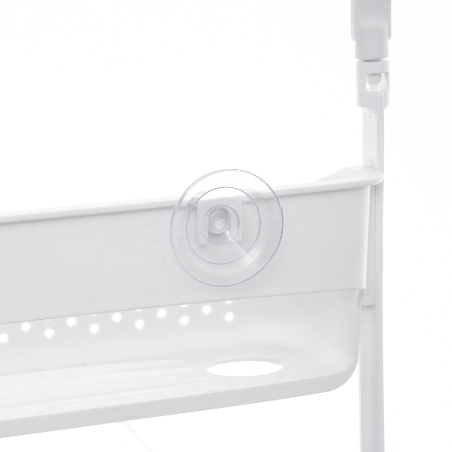Serviteur de douche 2 niveaux, blanc
