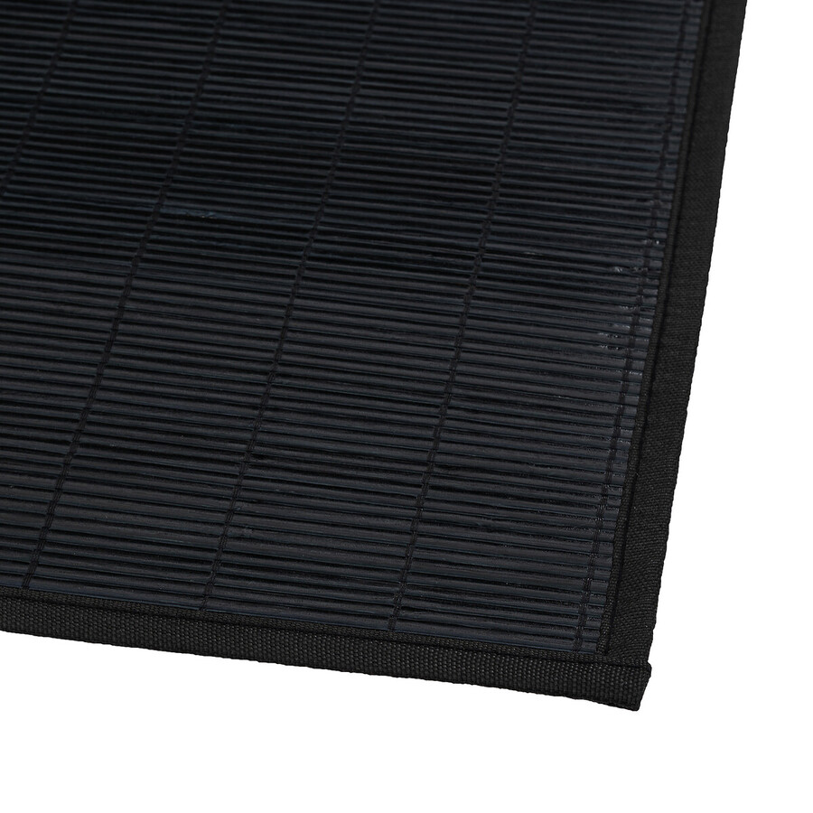 Tapis 120x70cm bambou latté noir