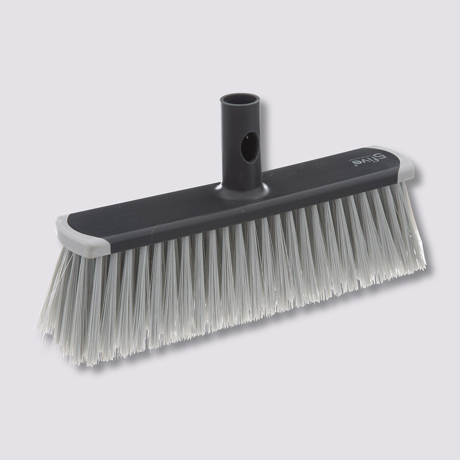 Tête de balai souple, gris Click & clean