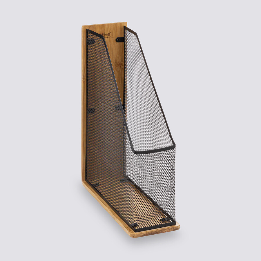 Range-revues métal, bambou Mayaj