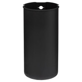Poubelle ronde en métal 30l, gris charbon Delta