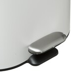 Poubelle soft close métal 6l, blanc Siliflex