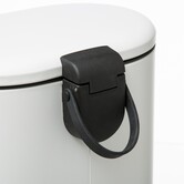 Poubelle soft close métal 6l, blanc Siliflex