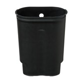 Poubelle soft close métal 6l, inox Siliflex