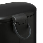 Poubelle soft close métal 6l, noir Siliflex