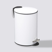 Poubelle métal soft close 3l, blanc Colorama