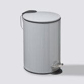 Poubelle métal soft close 3l, gris Colorama