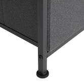 Rangement 5 tiroirs tissu, gris anthracite