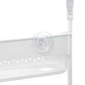 Serviteur de douche 2 niveaux, blanc