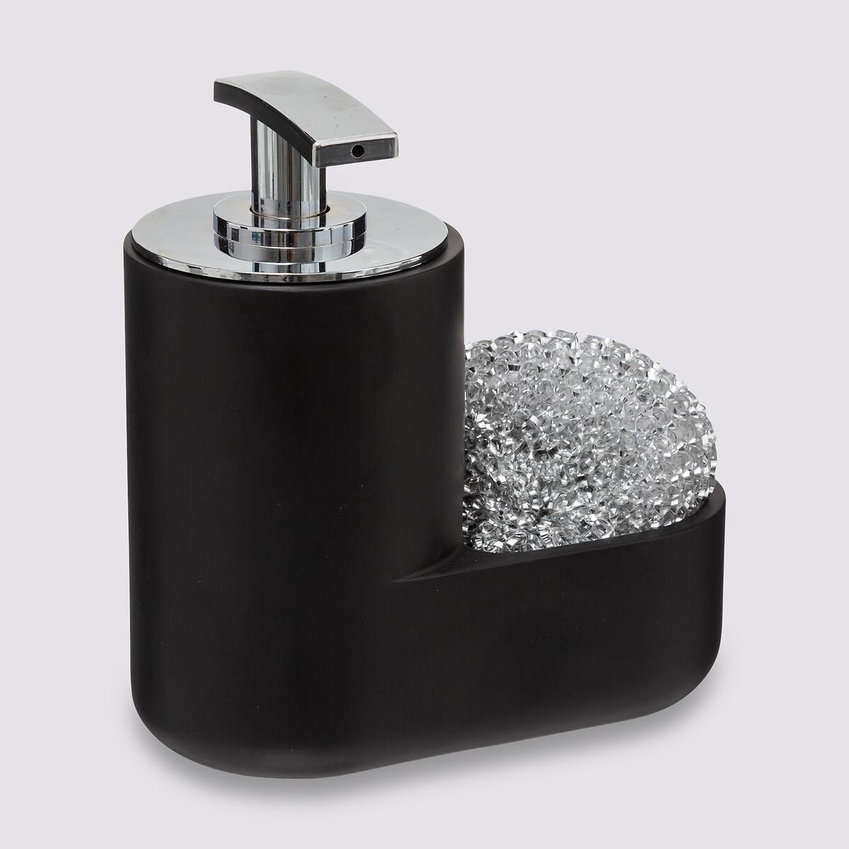 Distributeur de savon avec éponge 300ml, noir