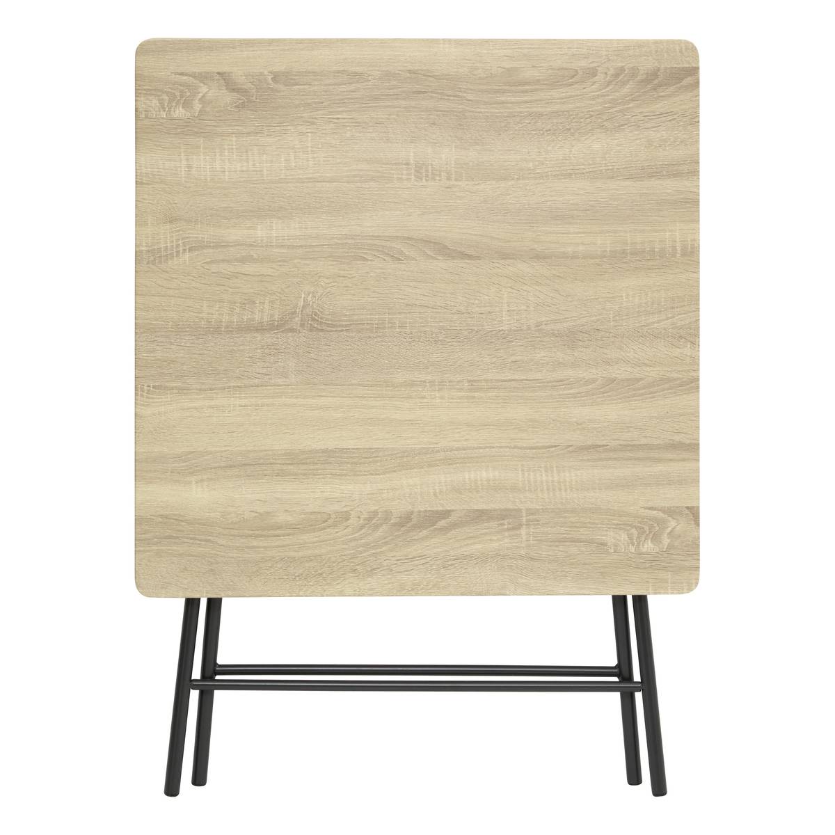 Table pliante 2 places, effet bois 