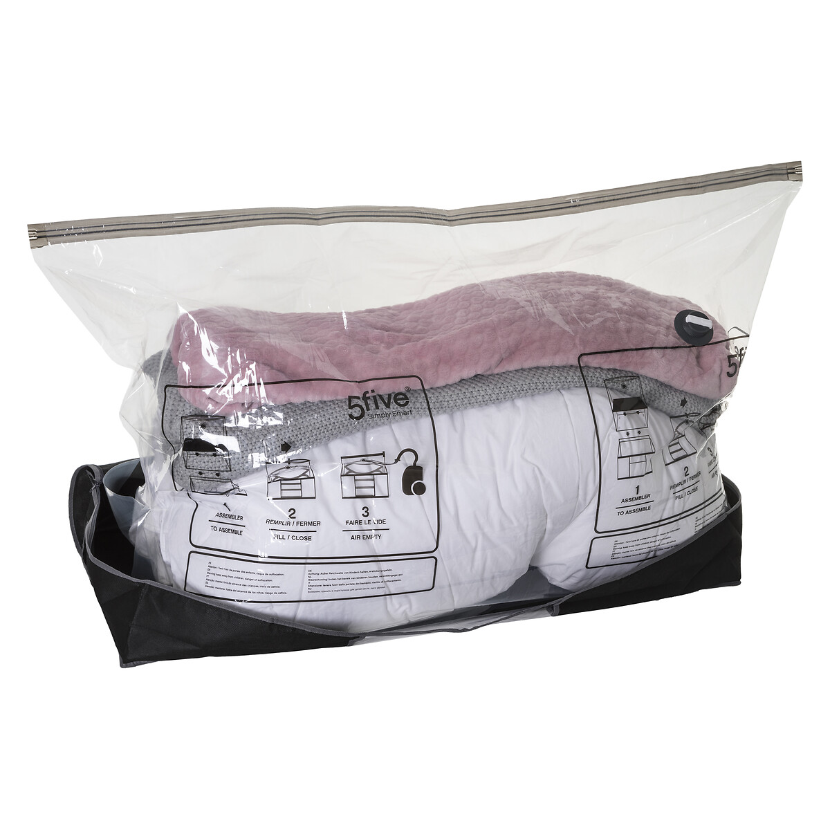 Housse rangement sous vide lit 100x45x15cm Air store