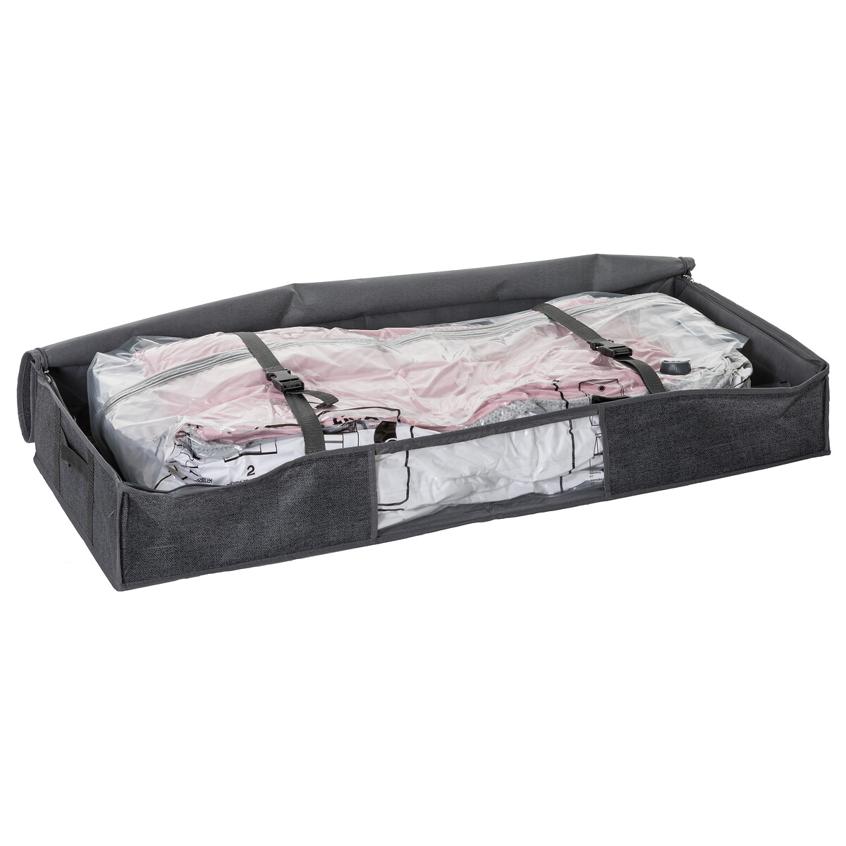 Housse rangement sous vide lit 100x45x15cm