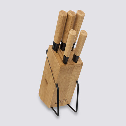 bloc-5-couteaux-manche-bambou