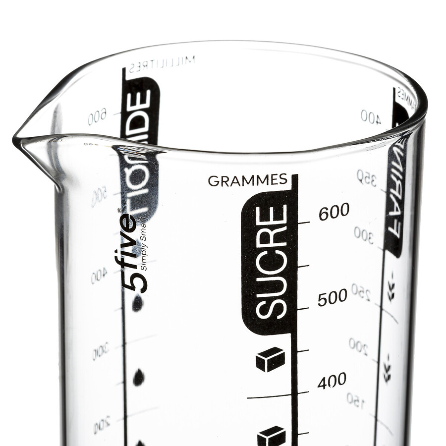 Verre doseur 0,6l - noir, rouge Silitop