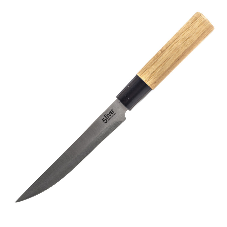Bloc 5 couteaux, manche bambou Black bambou