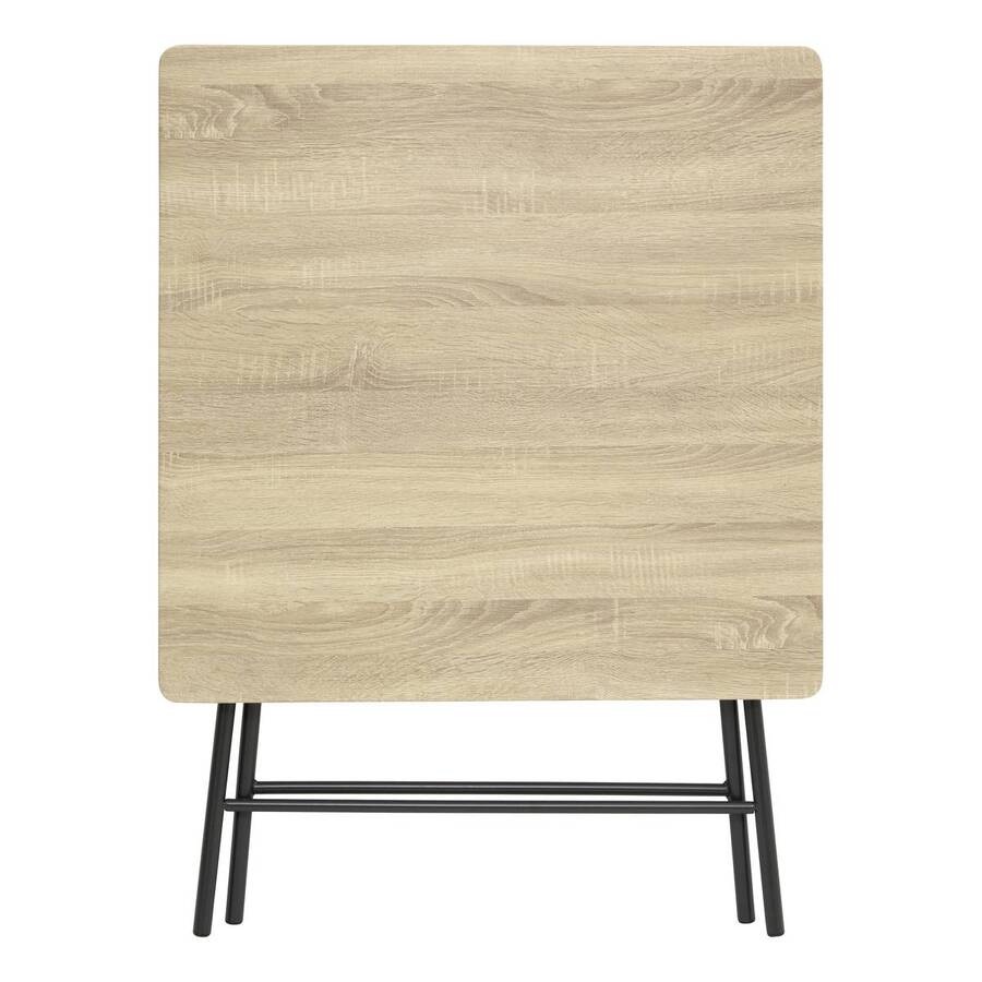 Table pliante 2 places, effet bois 