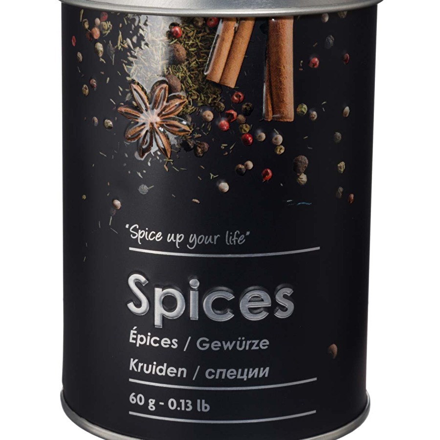 Boîte à épices 60g métal, noir Black edition