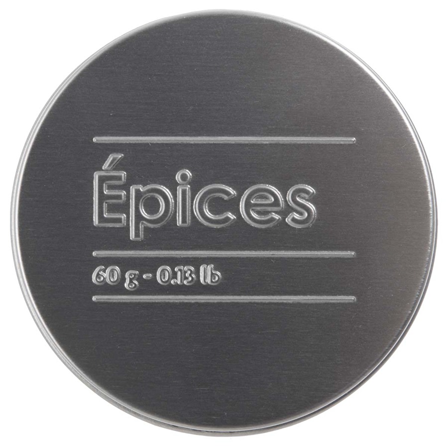 Boîte à épices 60g métal, noir Black edition