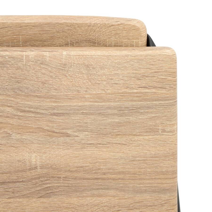 Chaise de bar pliante, effet chêne naturel Louna