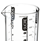 Verre doseur 0,6l - noir, rouge Silitop
