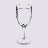 Verre à vin martelé, transparent Estiva