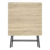 Table pliante 2 places, effet bois 