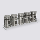 Support métal 5 pots à épices