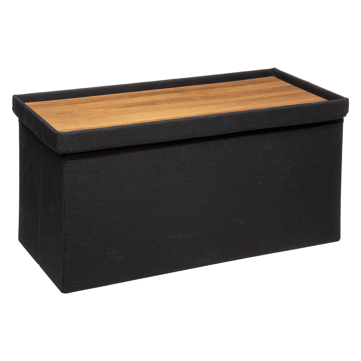 Pouf double pliant, noir