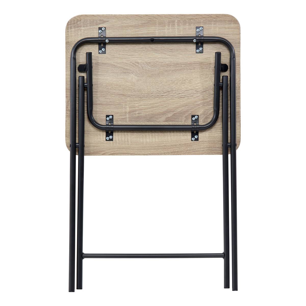 Table pliante 1 place, effet bois