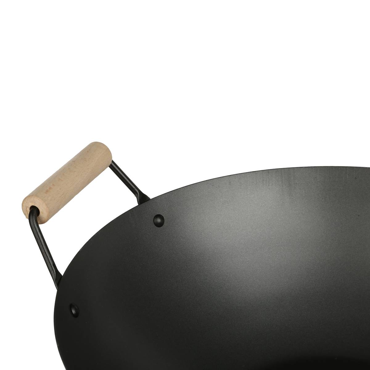 Wok en acier, 35 cm