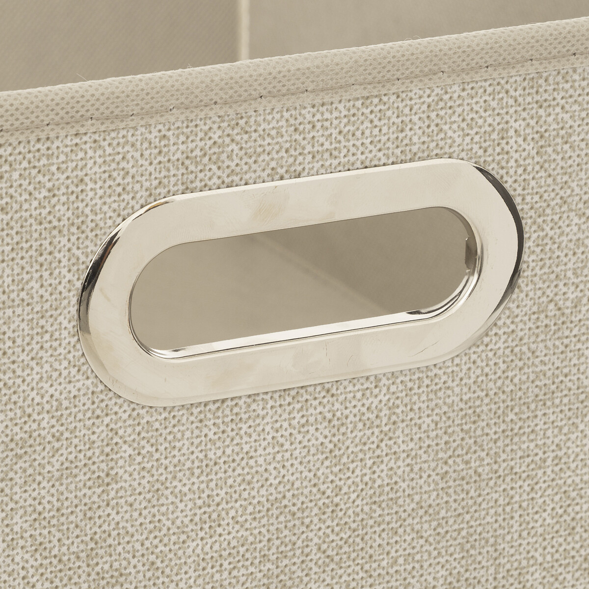 Panier tissu 31x15 cm, beige chiné