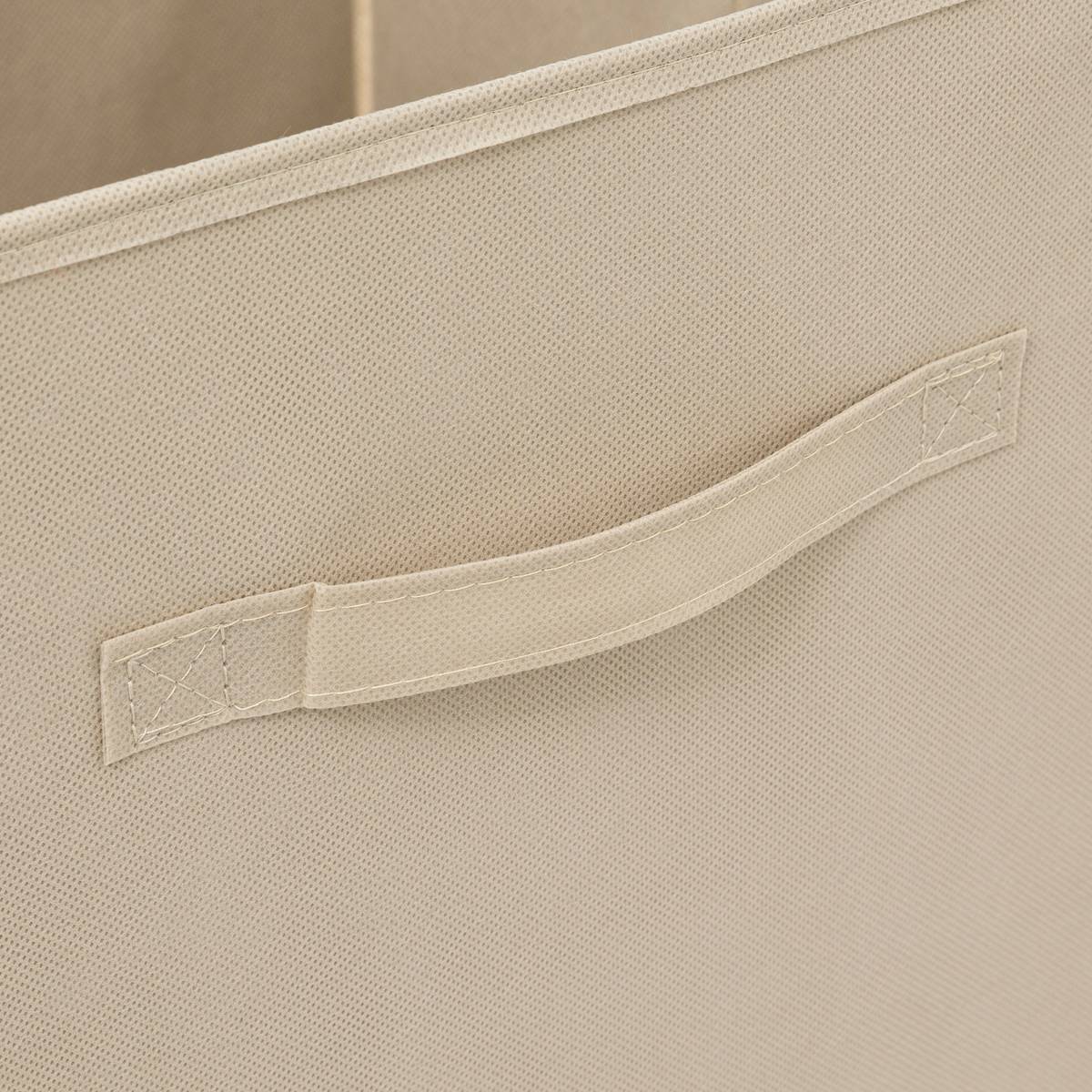 Panier tissu lanière 31x31 cm, beige Mix'n modul