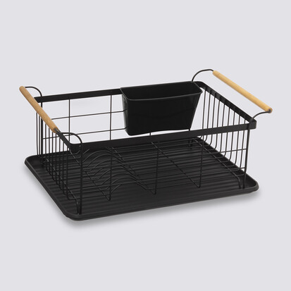 egouttoir-fer-avec-plateau-noir
