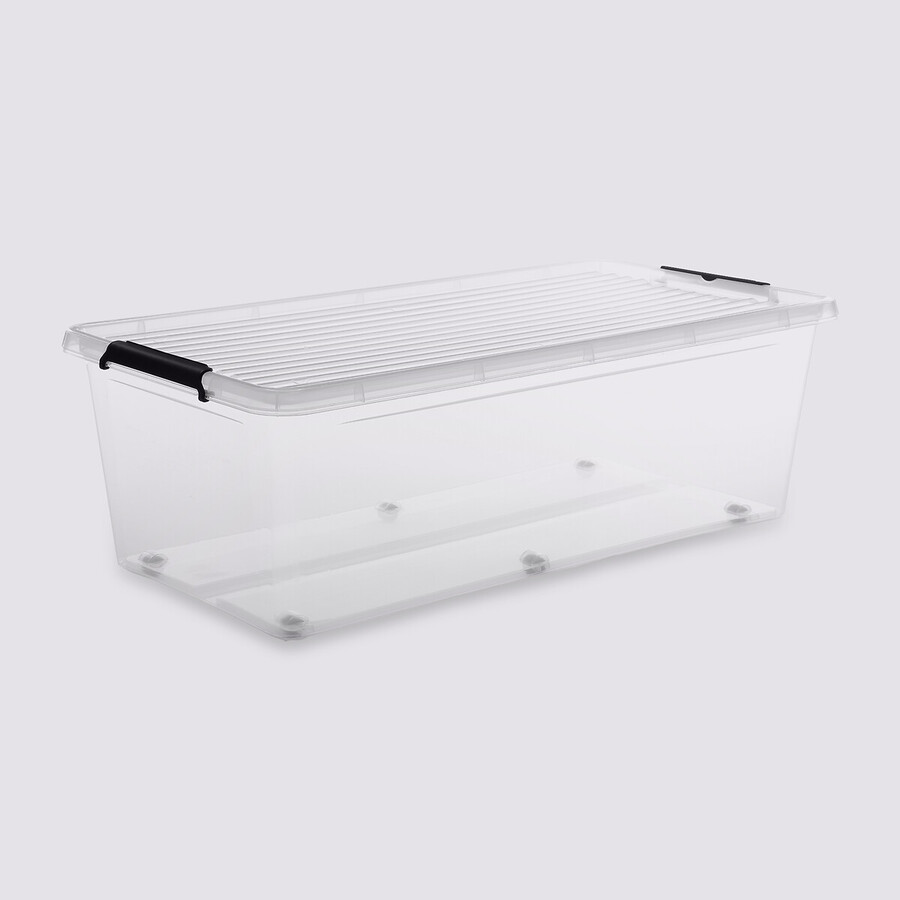 Boîte en plastique transparente 55l Clip'n box