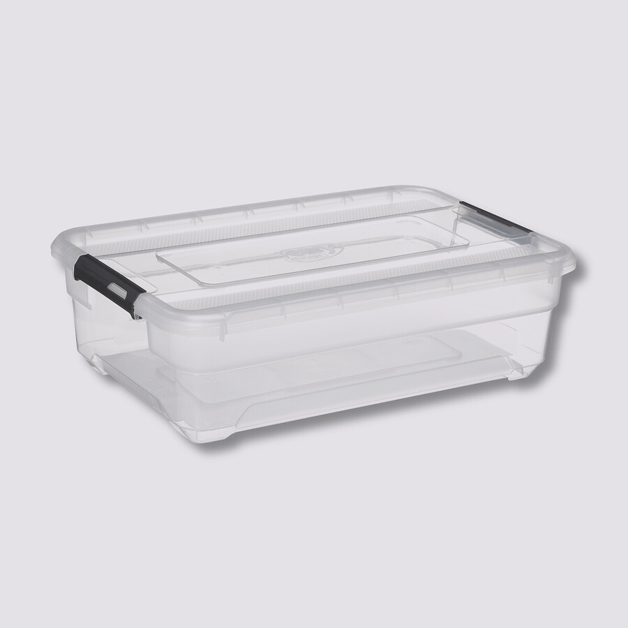 Boîte en plastique transparente 26,5l Solutions+