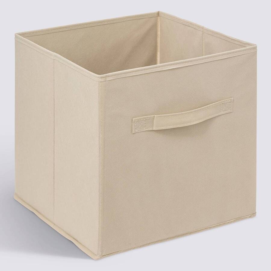 Panier tissu lanière 31x31 cm, beige Mix'n modul