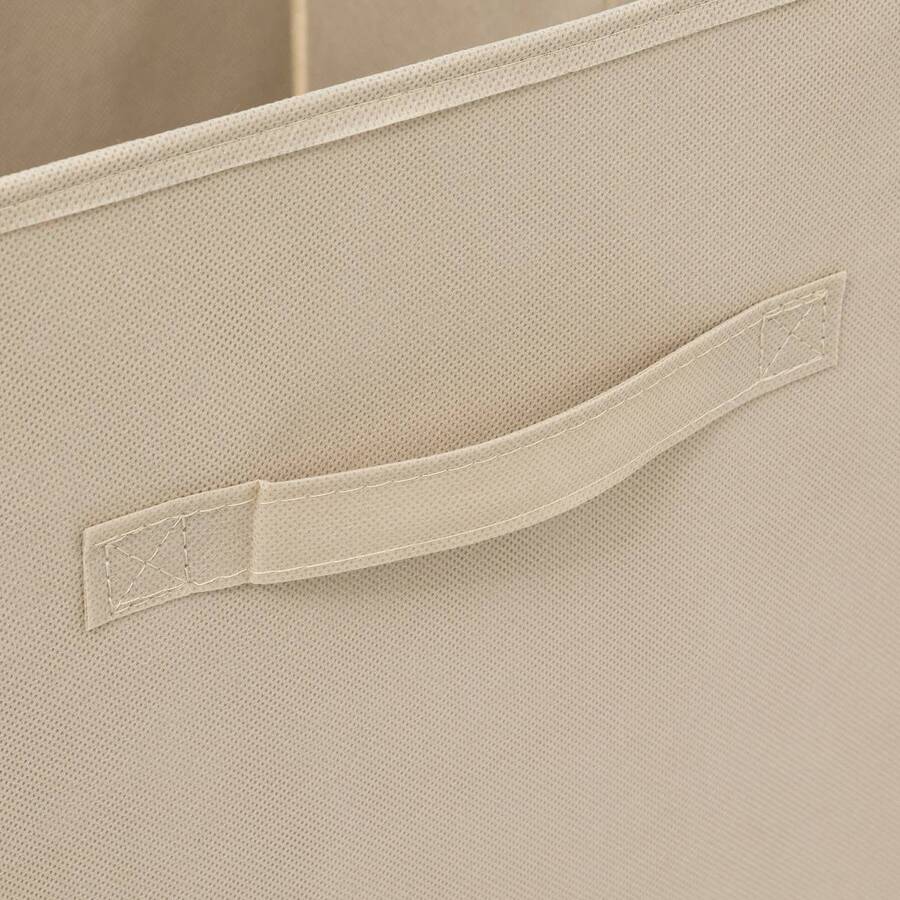 Panier tissu lanière 31x31 cm, beige Mix'n modul