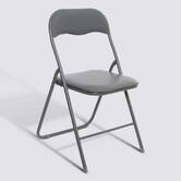 Chaise pliante, gris clair