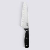 Couteau santoku inox - lame 17cm Essentiel black