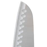 Couteau santoku inox - lame 17cm Essentiel black