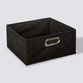 Panier tissu 31x15 cm, noir Mix'n modul