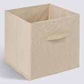 Panier tissu lanière 31x31 cm, beige Mix'n modul