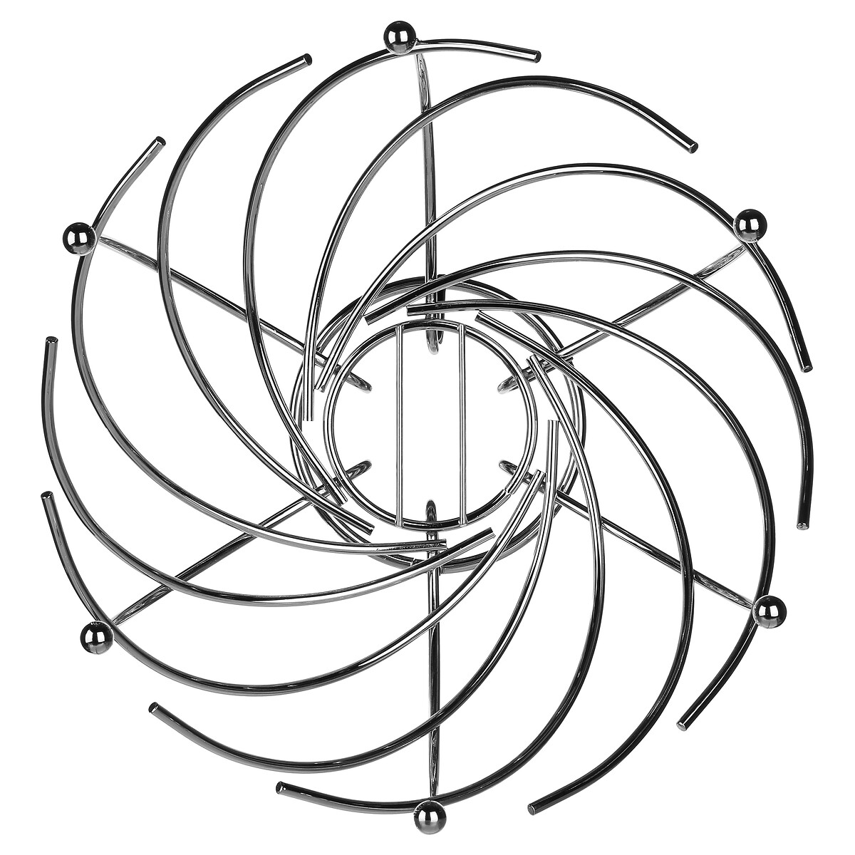 Corbeille spirale en métal 30 cm