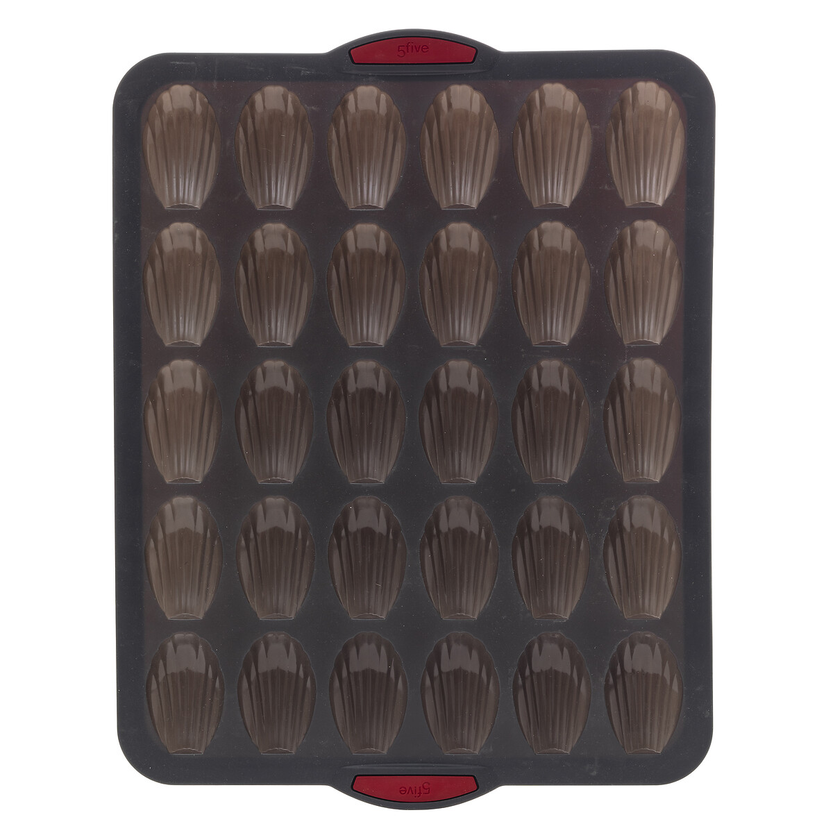 Moule 30 madeleines silicone- noir,rouge Silitop